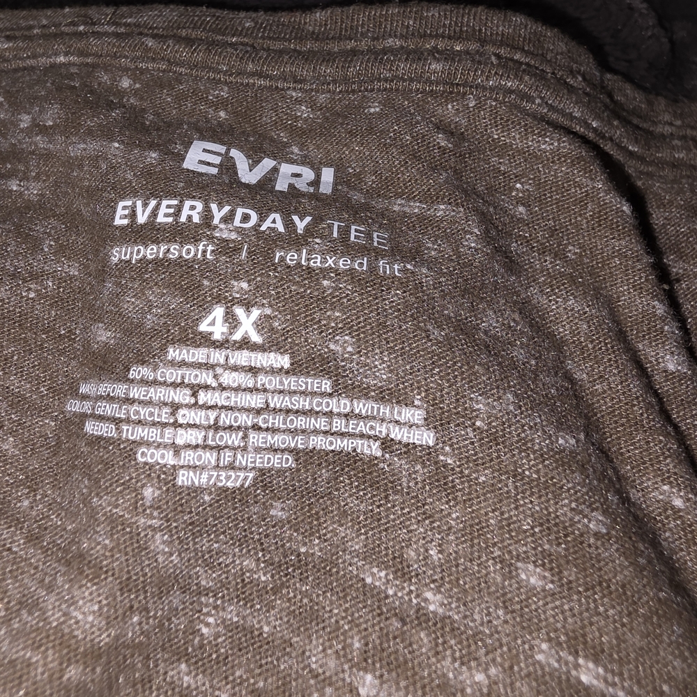 EVRI- Soft V-Neck Long Sleeve Women's Top - Olive - Picture 2 of 3